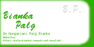 bianka palg business card